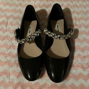 EU38 authentic MiuMiu. Worn barely once for short duration. Absolutely beautiful